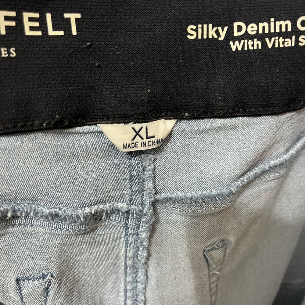 Laurie Felt Light Blue Silky Denim Curve Ankle XL - Picture 7 of 12
